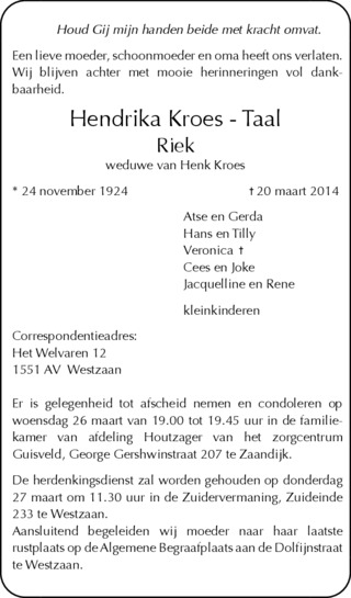 Klik voor foto in apart venster advertentie_overlijen_hendrika_kroes___taal.jpg